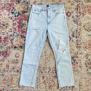 GAP Light Wash Cigarette Jeans